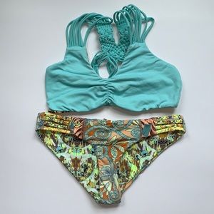 MAAJI reversible bikini set bottom size M top size XL